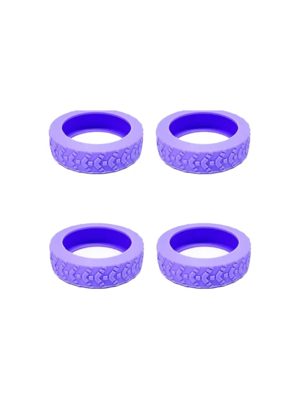 Suitcase wheels with studs purple