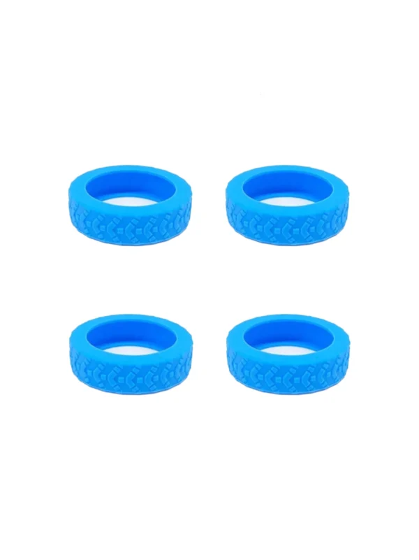 Suitcase wheels with studs blue